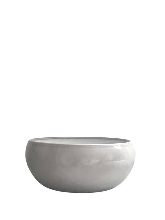 soft grey ceramic decorative bowl